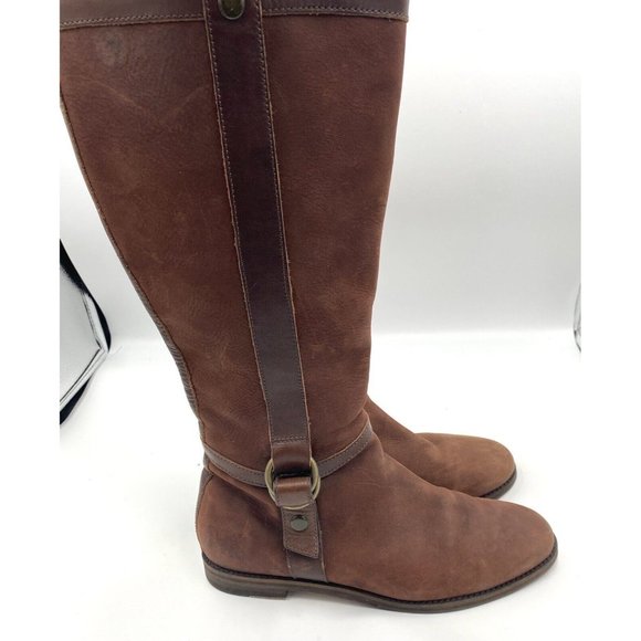 Cole Haan Women’s Leather Knee High Boots Brown‎ Distressed Size 8.5 B - Picture 5 of 16